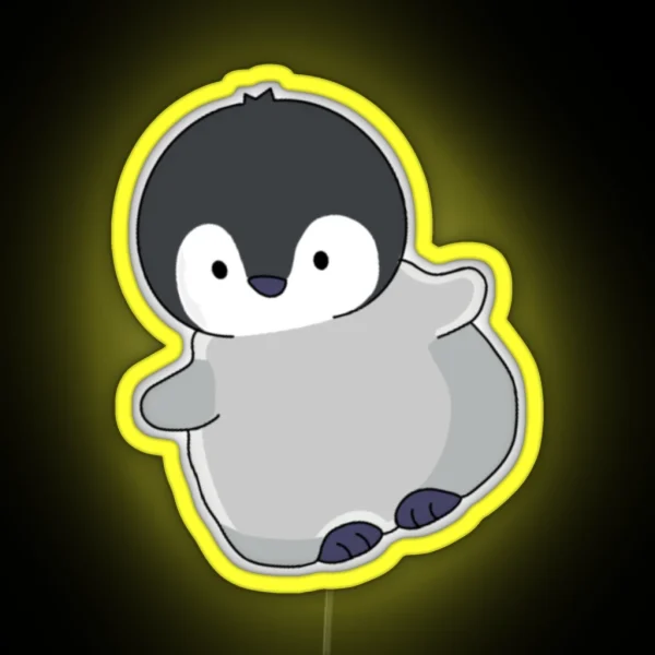 Cute Little Penguin RGB Neon Sign