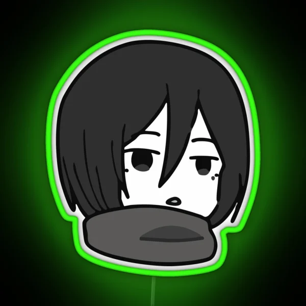 Cute Mikasa RGB Neon Sign