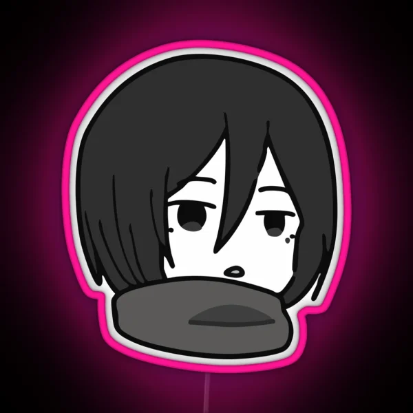 Cute Mikasa RGB Neon Sign