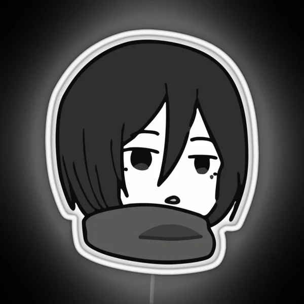 Cute Mikasa RGB Neon Sign