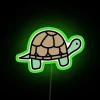 Add colorful turtle charm to your room with vibrant glow.
