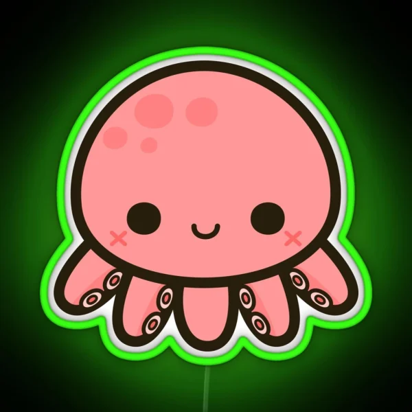 Cute Octopus RGB Neon Sign