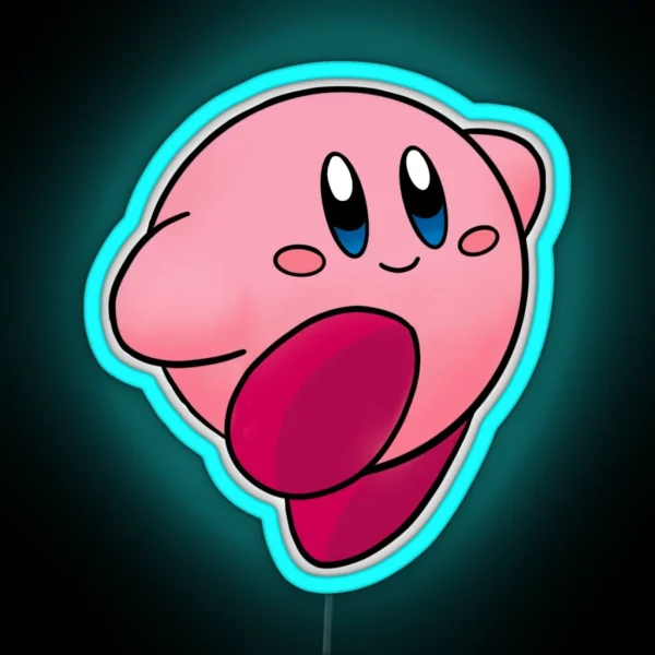 Cute Pink Japanese Cartoon Video Game Character RGB Neon Sign