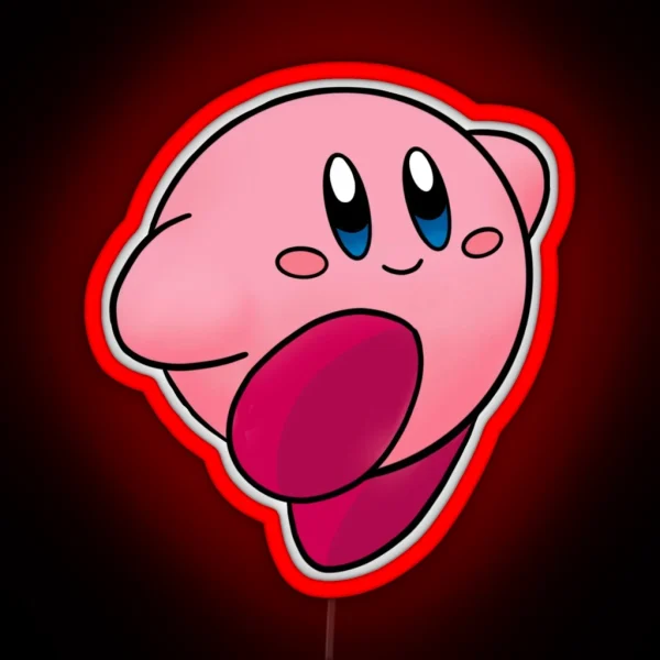 Cute Pink Japanese Cartoon Video Game Character RGB Neon Sign