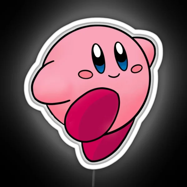Cute Pink Japanese Cartoon Video Game Character RGB Neon Sign