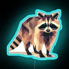 Neon Raccoon Animal Decor Wall Sign with Color Changing Lighting