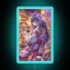 Exclusive Raiden Shogun Genshin Impact Neon Sign with Vibrant RGB Lighting