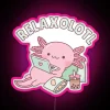 Whimsical Axolotl Neon Sign Brings Humorous Fun to Any Room