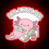 Add a splash of humor with our axolotl fun sign.