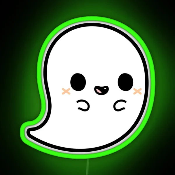 Cute Spooky Ghost RGB Neon Sign