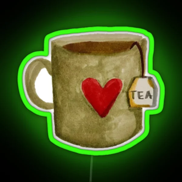 Cute Tea Cup RGB Neon Sign