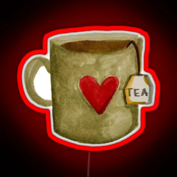 Cute Tea Cup RGB Neon Sign