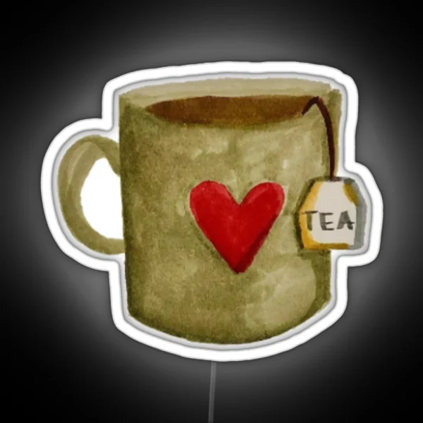 Cute Tea Cup RGB Neon Sign