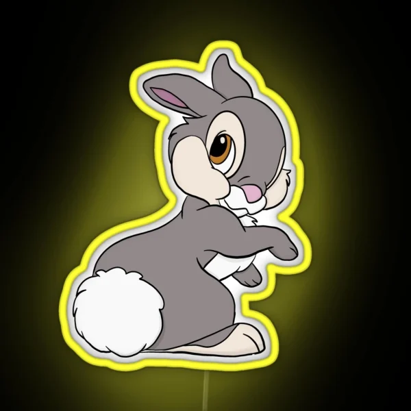 Cute Thumper RGB Neon Sign