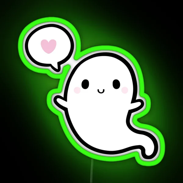 Cutie Ghost Nikury RGB Neon Sign