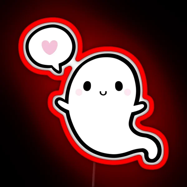 Cutie Ghost Nikury RGB Neon Sign