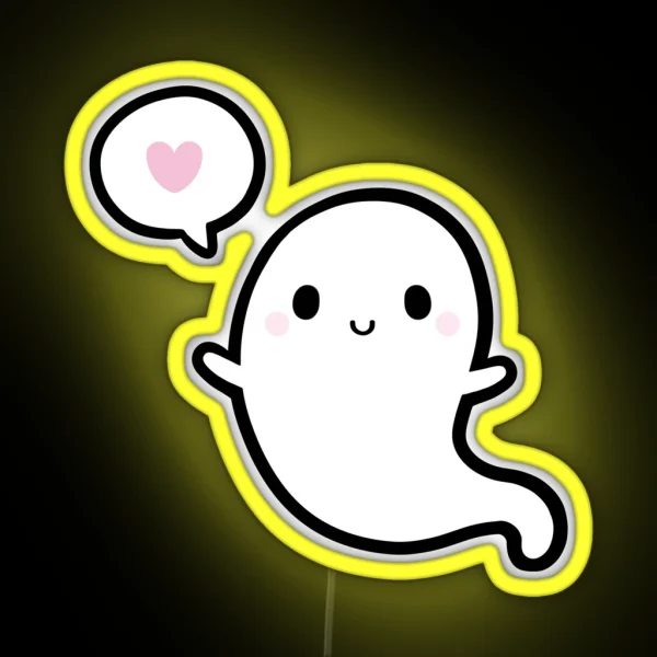 Cutie Ghost Nikury RGB Neon Sign