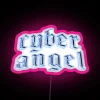 Retro futuristic cybergoth design RGB neon art decorative wall display