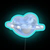 Neon Cyber Heart Y2K Nostalgia Decor for Retro Enthusiasts Everywhere