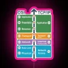 RGB Neon Sign for Cyber Security Professionals and Network Engineers Study