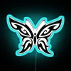 Cyber Y2K themed butterfly with bold black LED neon accents