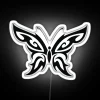 Retro cyber y2k inspired neon butterfly wall art decoration lamp