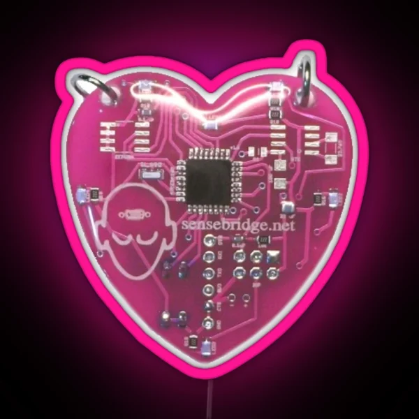 Cyber Y2K Heart RGB Neon Sign