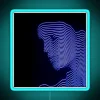 Electric glow cyberpunk accent wall decoration with customizable color option.