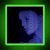 Neon cyber signs for futuristic gaming rooms and chillout areas