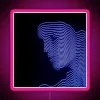 Eye-catching cybercore design RGB LED neon sign art display