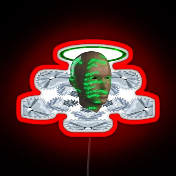 Cybercore Angel Head RGB Neon Sign