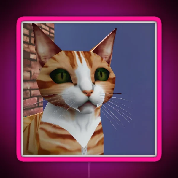 Cybercore Kitty Cat RGB Neon Sign