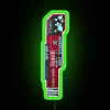 Neon Cyberpunk Security Sign High Alert Digital Warning System Display