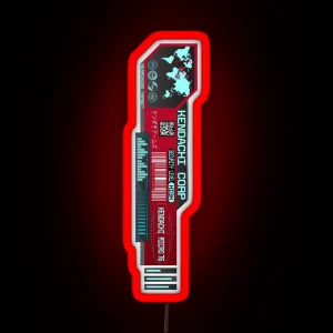 Cyberpunk Corporation Security Level High Micro 76 In Red RGB Neon Sign