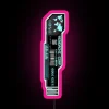 High-Security Cyberpunk LED Neon Sign with Colorful RGB Micro Display