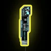 Vibrant Cyberpunk Themed LED Sign with High Security Features and Functionality