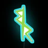 Neon cyberpunk inspired edgy rgb signs, customizable logos and graphics