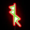Glowing Cyberpunk Edgerunners logo neon led for futuristic style enhancement