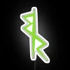 High-tech cyberpunk inspired logo RGB LED display sign led