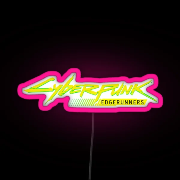 Cyberpunk Edgerunners Logo RGB Neon Sign