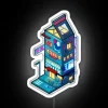 Neon bar decor cyberpunk milk RGB color changing sign