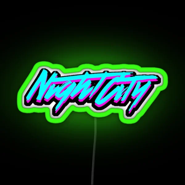Cyberpunk RGB Neon Sign