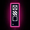 RGB LED Canvas Sign with Cyberpunk Inspired Neon Art Decorations