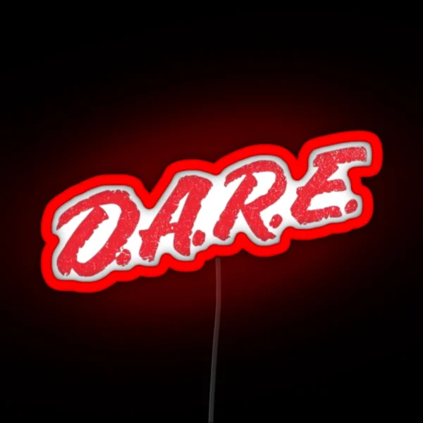 D A R E RGB Neon Sign