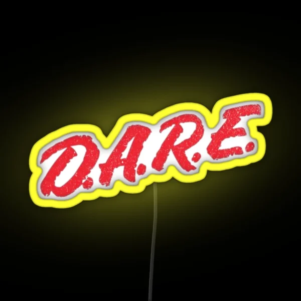 D A R E RGB Neon Sign