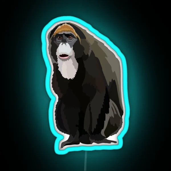 D Is For De Brazza S Monkey RGB Neon Sign