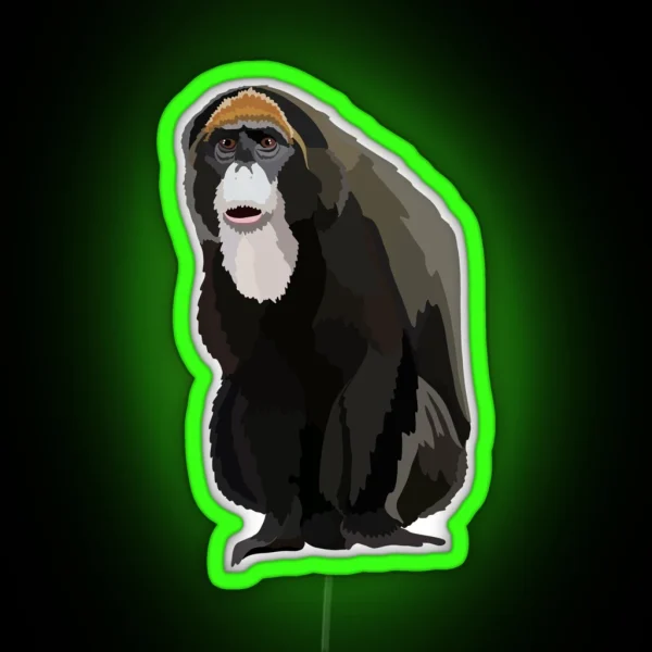 D Is For De Brazza S Monkey RGB Neon Sign