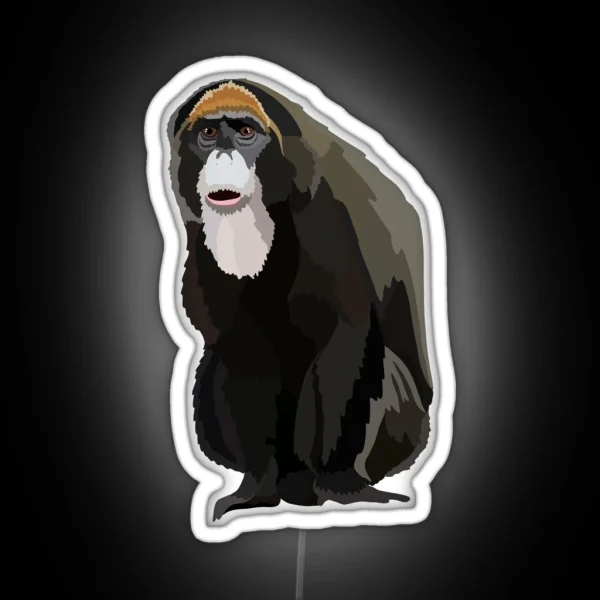 D Is For De Brazza S Monkey RGB Neon Sign