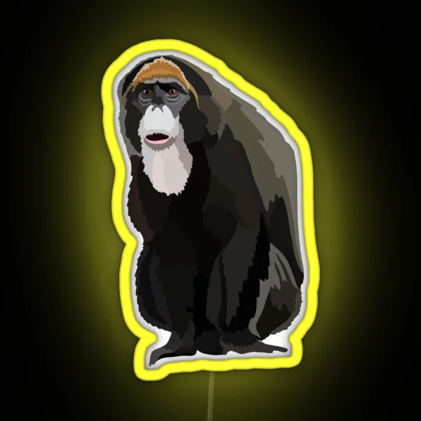 D Is For De Brazza S Monkey RGB Neon Sign