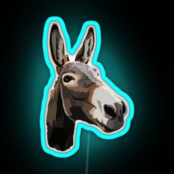 D Is For Donkey RGB Neon Sign